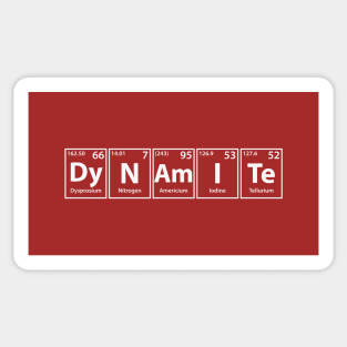 Dynamite (Dy-N-Am-I-Te) Periodic Elements Spelling Sticker